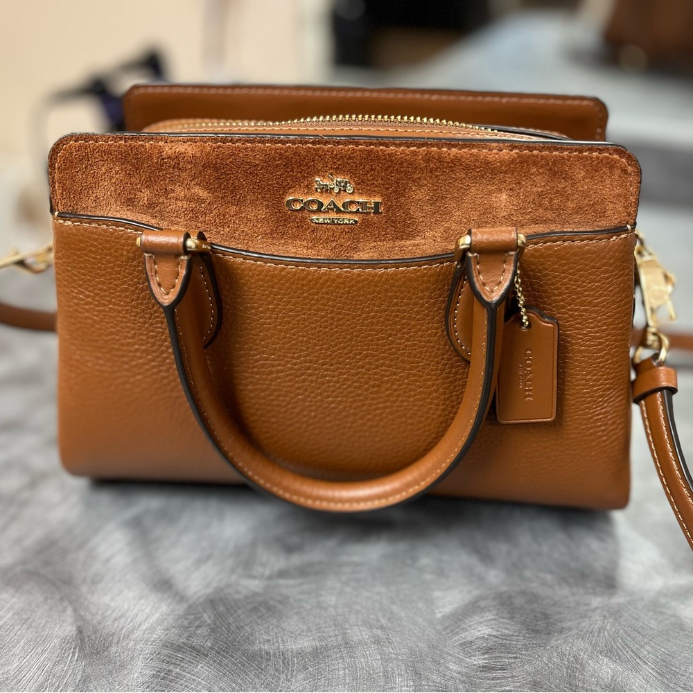 Coach Tan Leather Satchel
